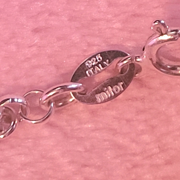 Anklet - 10" Italian Sterling Silver - Picture 9 of 13